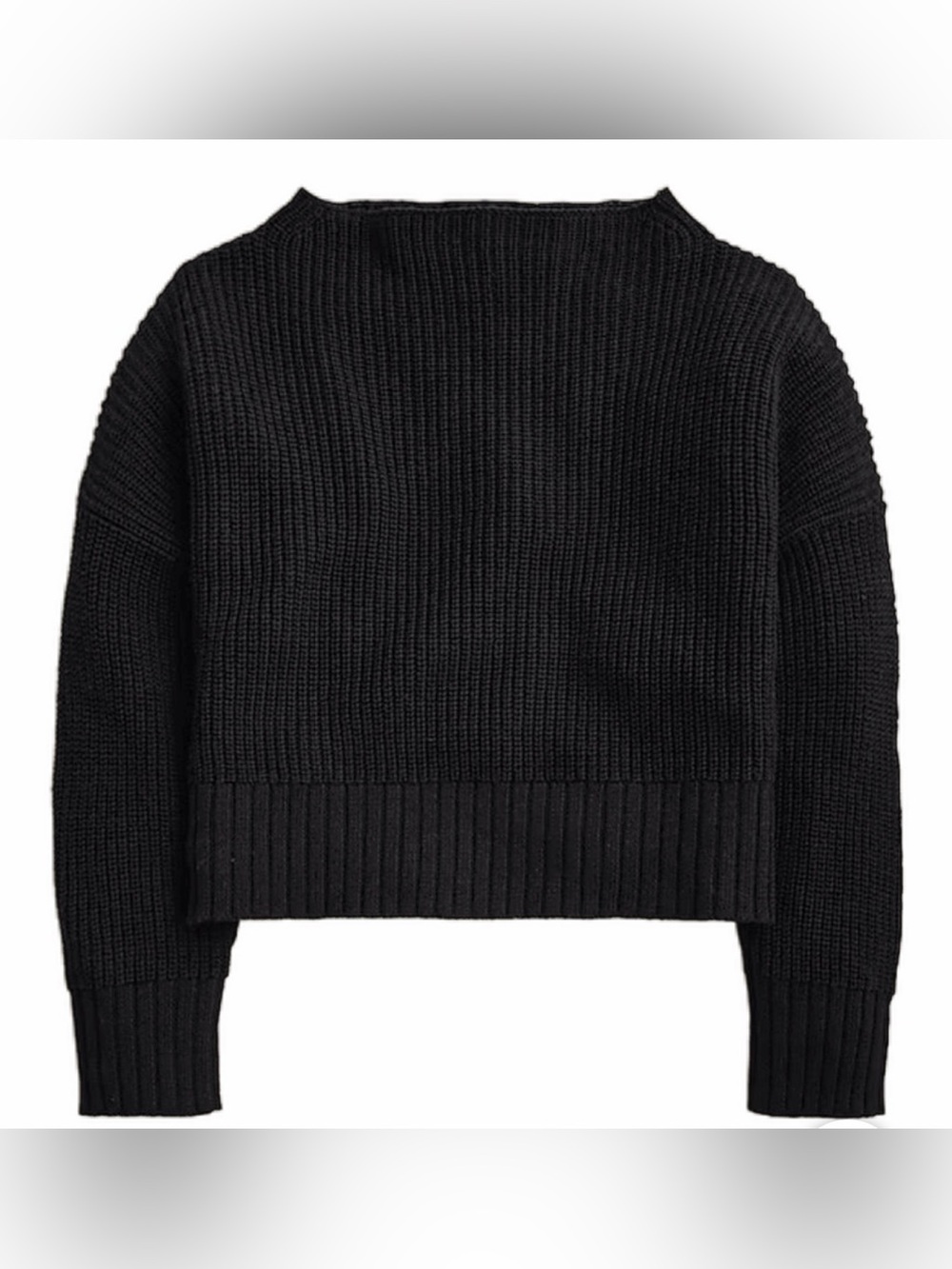 J Crew funnel neck linen cotton sweater. Size s.